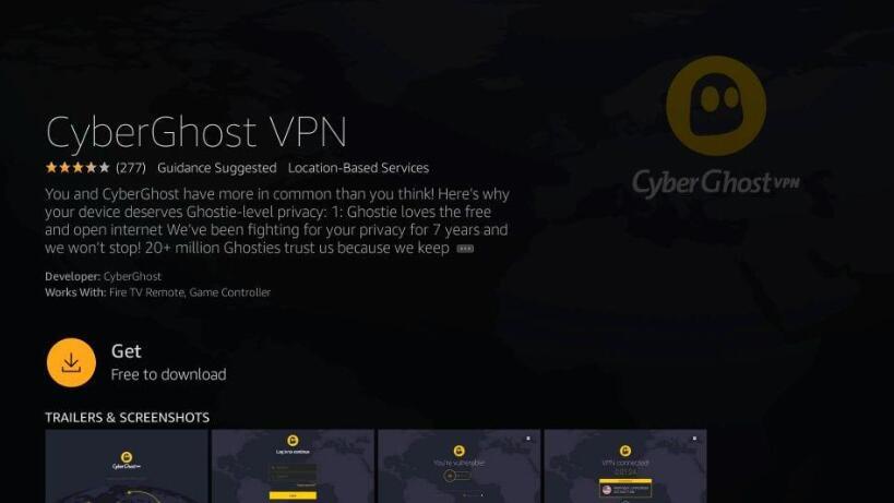 How to Get CyberGhost VPN for Firestick